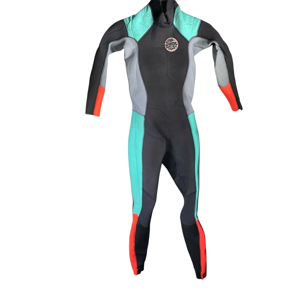 Rip Curl Women's Fullsuit Wetsuit in Black, Teal & Red